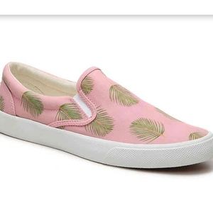 Pink Green Palm Bucketfeet slip on's